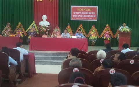 Tổ đại biểu số 2 HĐND huyện khóa 17 tiếp xúc với cử tri xã Khuyến Nông